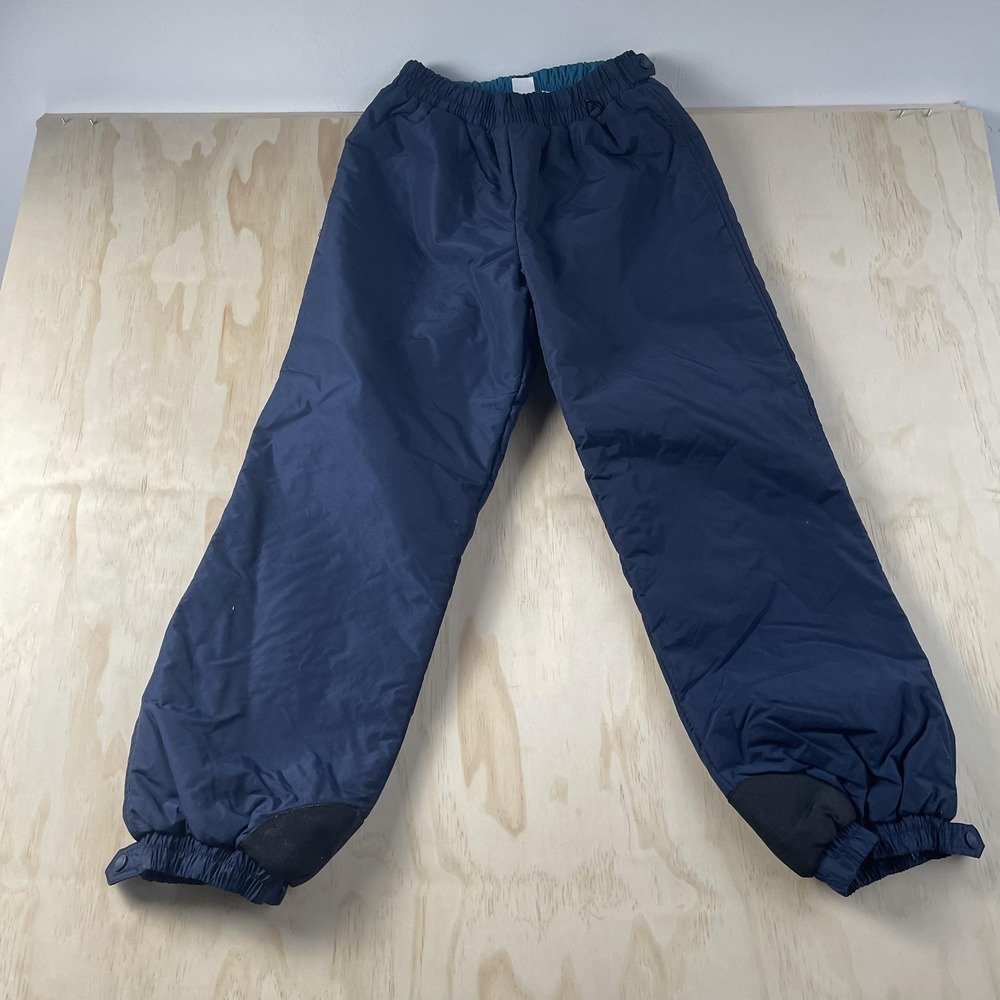 Columbia Snow Pants Mens Large Blue Nylon Insulated Elastic Waist Ski Snowboard